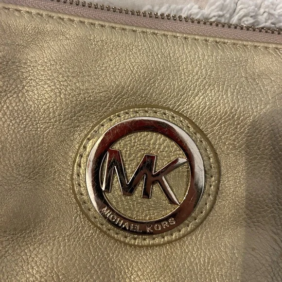 Michael Kors Gold Wristlet Clutch - Picture 7 of 7